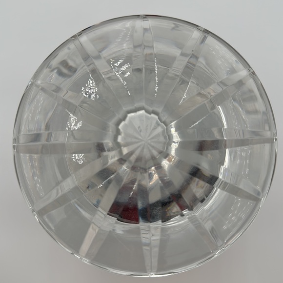 Vintage Wara Lead Crystal Hand Cut Clear Vase West Germany Star of David - Picture 12 of 16